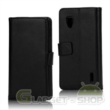 เคส LG Optimus G (Black Flip Case) พร้อมช่องเก็บบัตรเครดิต